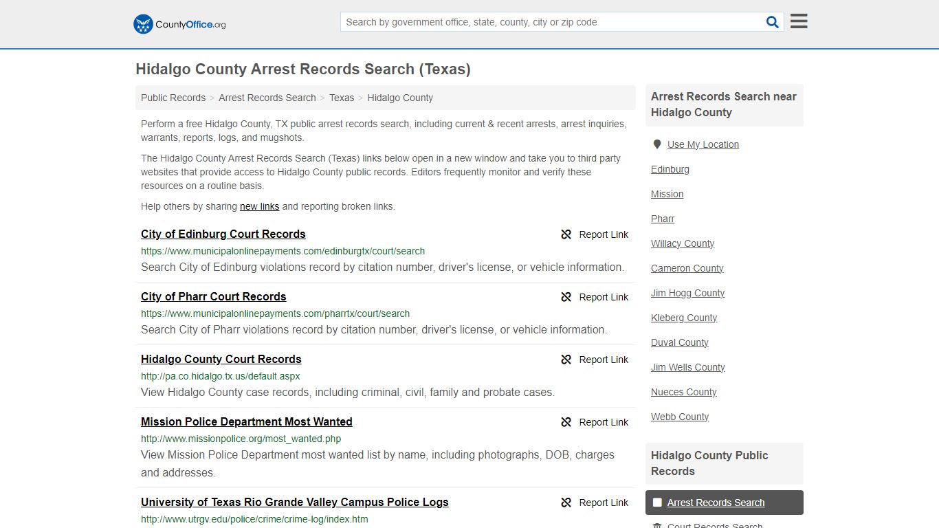 Arrest Records Search - Hidalgo County, TX (Arrests & Mugshots)
